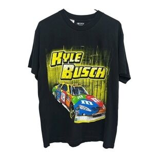 Y2K‎ NASCAR Racing Graphic Tee Black L Streetwear Motorsport Skater Nostalgia